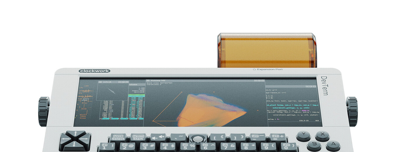 El Clockwork DevTerm es un espectacular mini PC basado en una