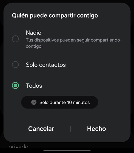 Quick Share Dispositivos