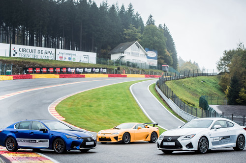 Rodamos en Spa-Francorchamps con la gama F de Lexus: circuito mítico y V8, combinación ganadora