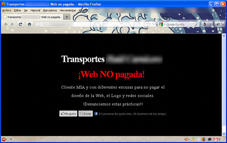 Defacement contra el impago de una web, ¿una solución acertada?