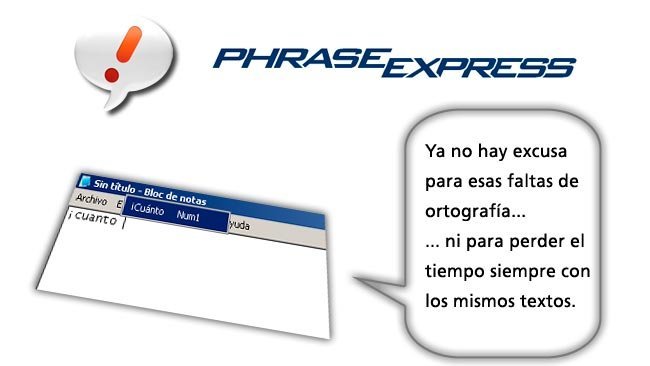 Phrase Express: Autocorrecciones, autotextos y mucho más