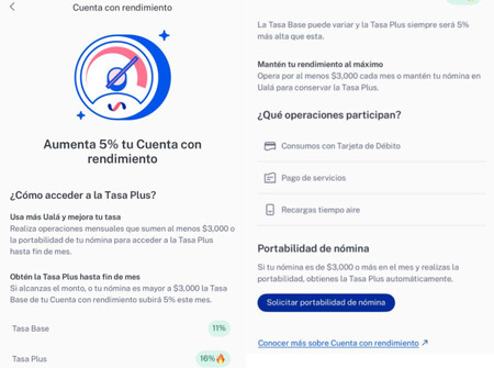 Rendimiento 16 Uala