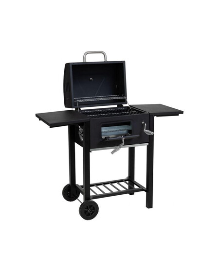 Barbacoa Carro De Metal Negro