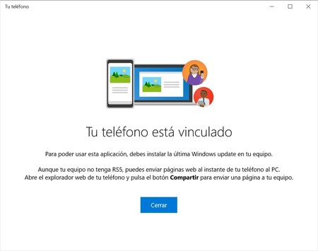 La aplicación Tu Teléfono se prepara para mostrar en el PC la información del audio que se está reproduciendo en el móvil