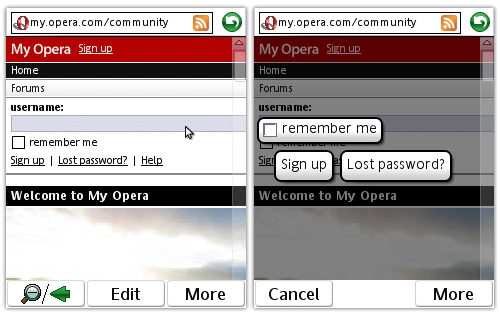 Opera Fingertouch