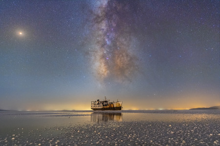 Sharafkhane Port And Lake Urmia R Masoud Ghadiri