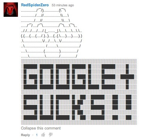 comentarios google plus youtube