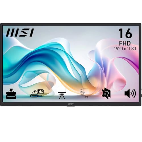 MSI Pro MP165A E6 Monitor portátil de 15,6" FHD
