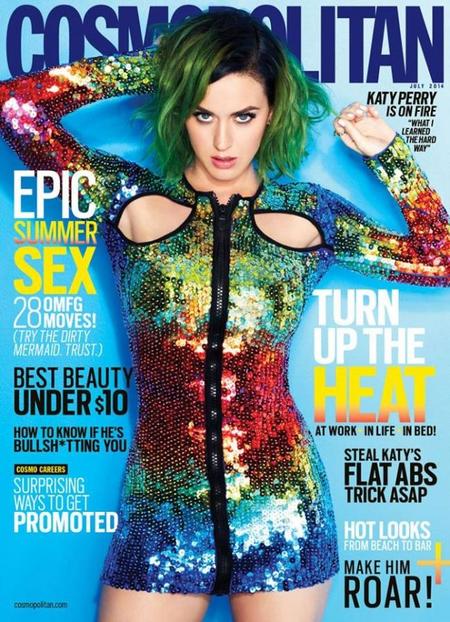 Cómo protagonizar 62 portadas de Cosmopolitan a la vez, por Katy Perry