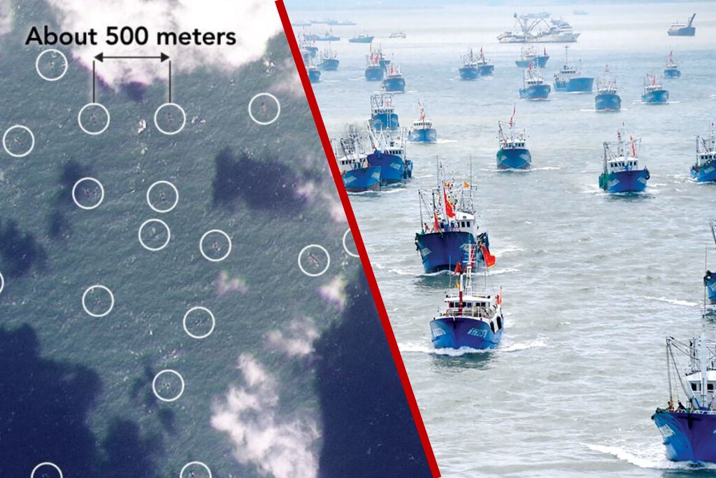 Las imágenes desde el espacio no dejan lugar a dudas: China concentró miles...