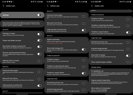 Opciones Ocultas Galería Samsung Galaxy