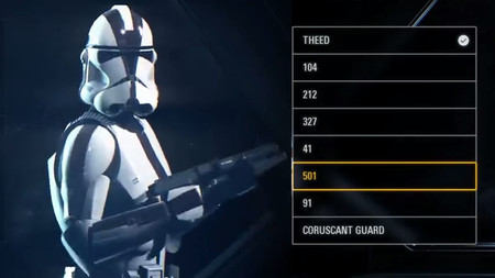 Star Wars Battlefront II: una filtración muestra la personalización de unidades. ¡Reaparece la Legión 501!