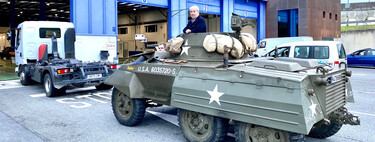 De la Segunda Guerra Mundial a pasar la ITV en A Coruña. Este blindado puede pasear su cañón por las ZBE; un coche diésel de 2005, no