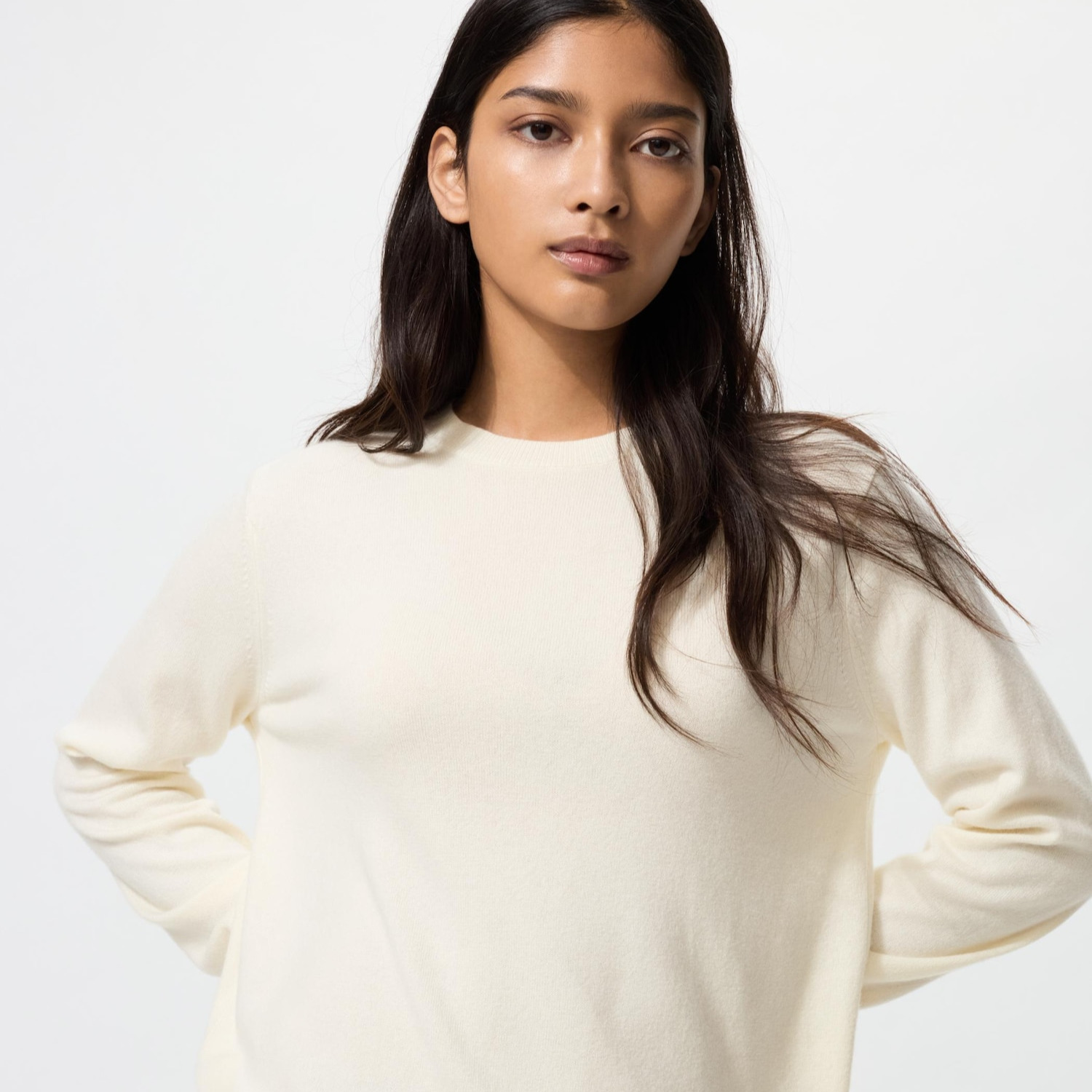 Jersey 100% cashmere cuello redondo