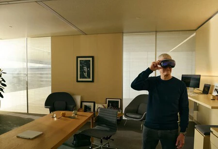 Tim Cook en su despacho del Apple Park Tim Cook en su despacho del Apple Park