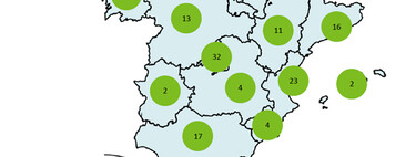 Este mapa de los puntos de carga rápida dice que si necesitas un chute urgente de autonomía más vale que sea en Madrid, Barcelona o Valencia
