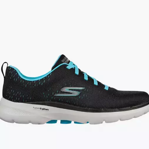 Zapatillas Deportivas Caminar Mujer SKECHERS 124524_BKAQ Negras con Cordones
