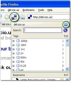 Del.icio.us mejora su extensión para Firefox