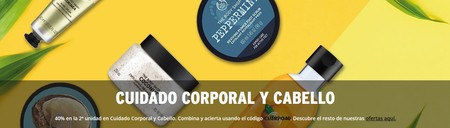 40% de descuento en la segunda unidad en centenares de artículos en The Body Shop