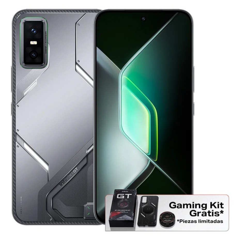 Infinix Gt 30 Pro 5g, Dual Sim, 256gb Gris Oscuro 12+12gb Ram Con Gaming Kit Gratis