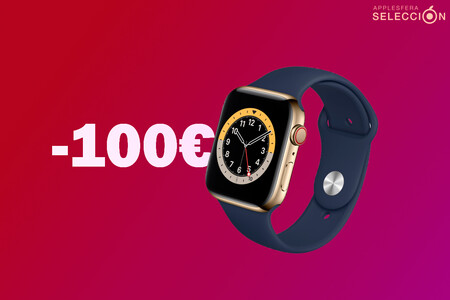 Descuentazo de 100 euros en el Apple Watch Series 6 GPS + Cellular 44 mm de acero inoxidable en Amazon