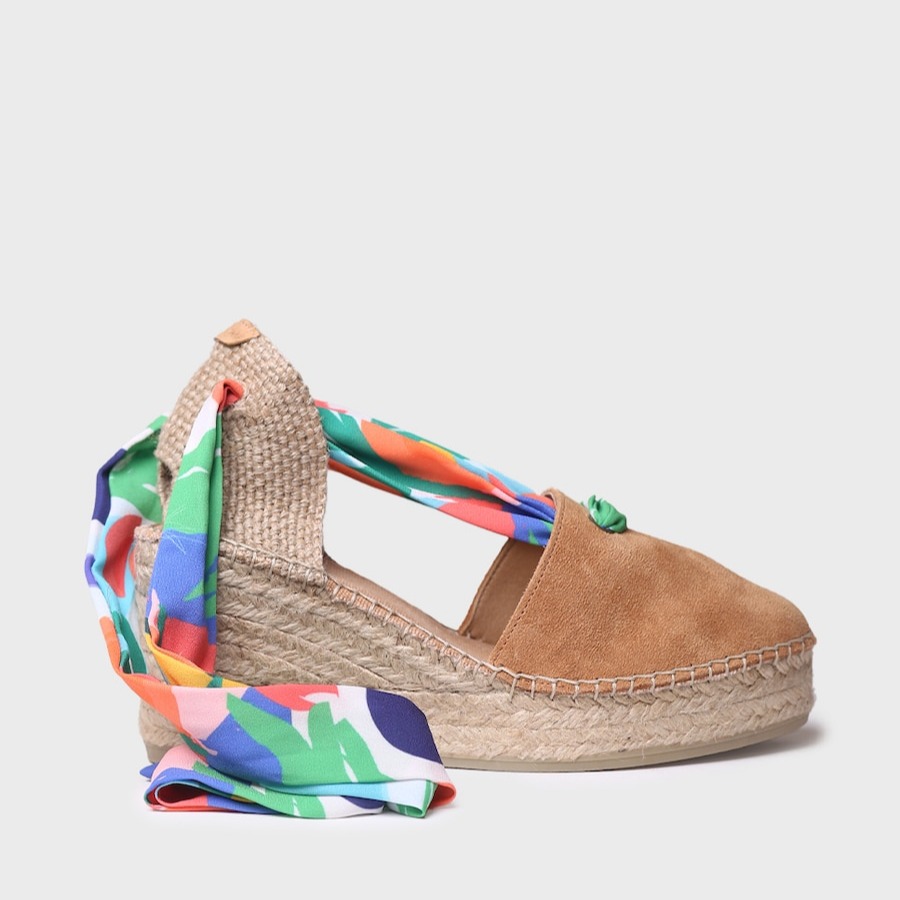 Toni Pons
Alpargatas de cuña de mujer de serraje con cintas Toni Pons