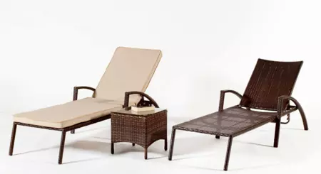 Set De 2 Tumbonas Kingston Mesa Auxiliar Leroy Merlin