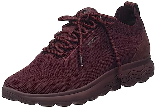 Geox D Spherica A, Zapatillas Mujer, Wine, 35 EU