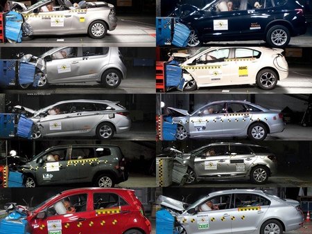 Últimos resultados EuroNCAP: A6, Ampera, Aveo, DS5, Golf Cabriolet, i40, Jetta, Orlando, Picanto y X3