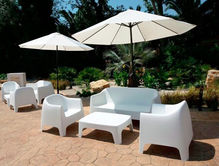 Mobiliario Jardin Blanco