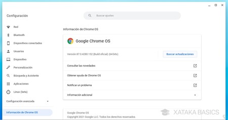 Info Chrome Os