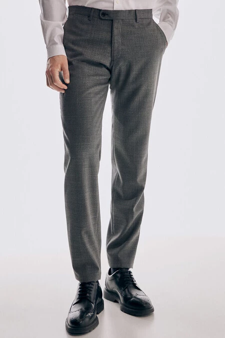 Pantalón gris tailored fit