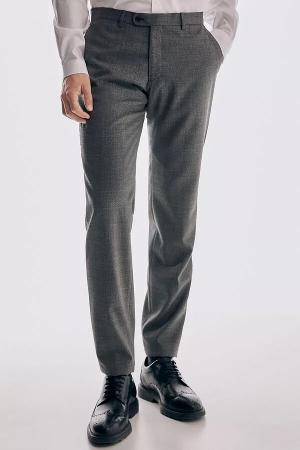 Pantalón gris tailored fit