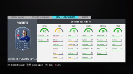 TOTSSF. Todos los mapas del Equipo de la temporada de la Premier League y los nuevos objetivos temáticos 40 Fifa 20 C Fut en los menús 1289