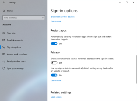 Restart Apps Windows 10