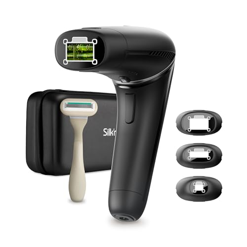 Silk'n 7 Depiladora IPL Luz Pulsada 600K Pulsos Cabezal Giratorio Negro
