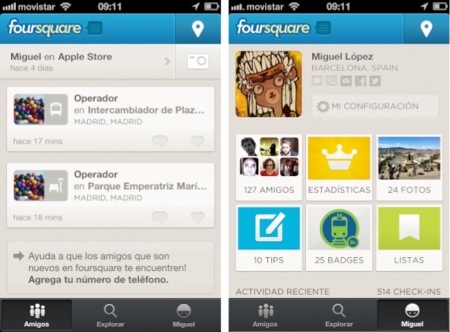 Ya está entre nosotros el nuevo y rediseñado Foursquare