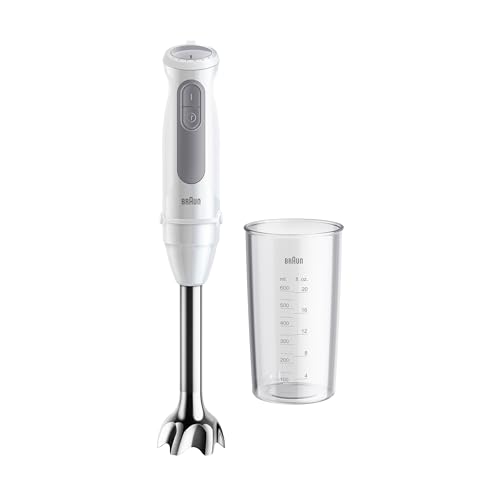 Braun MultiQuick 5 - Minipimer de 1000W Vaso 600ml Blanco