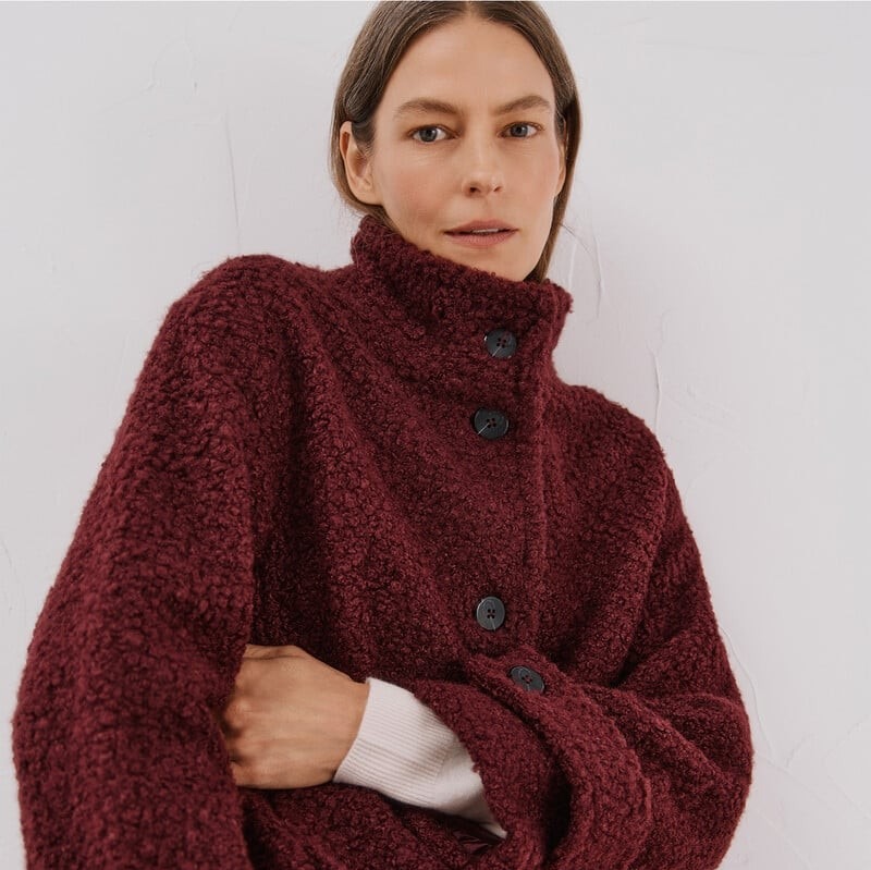 Abrigo de efecto borreguito de Cortefiel