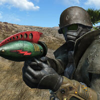 Parece un juguete, pero es una de las armas más poderosas de la franquicia Fallout y la tiene un niño de New Vegas 