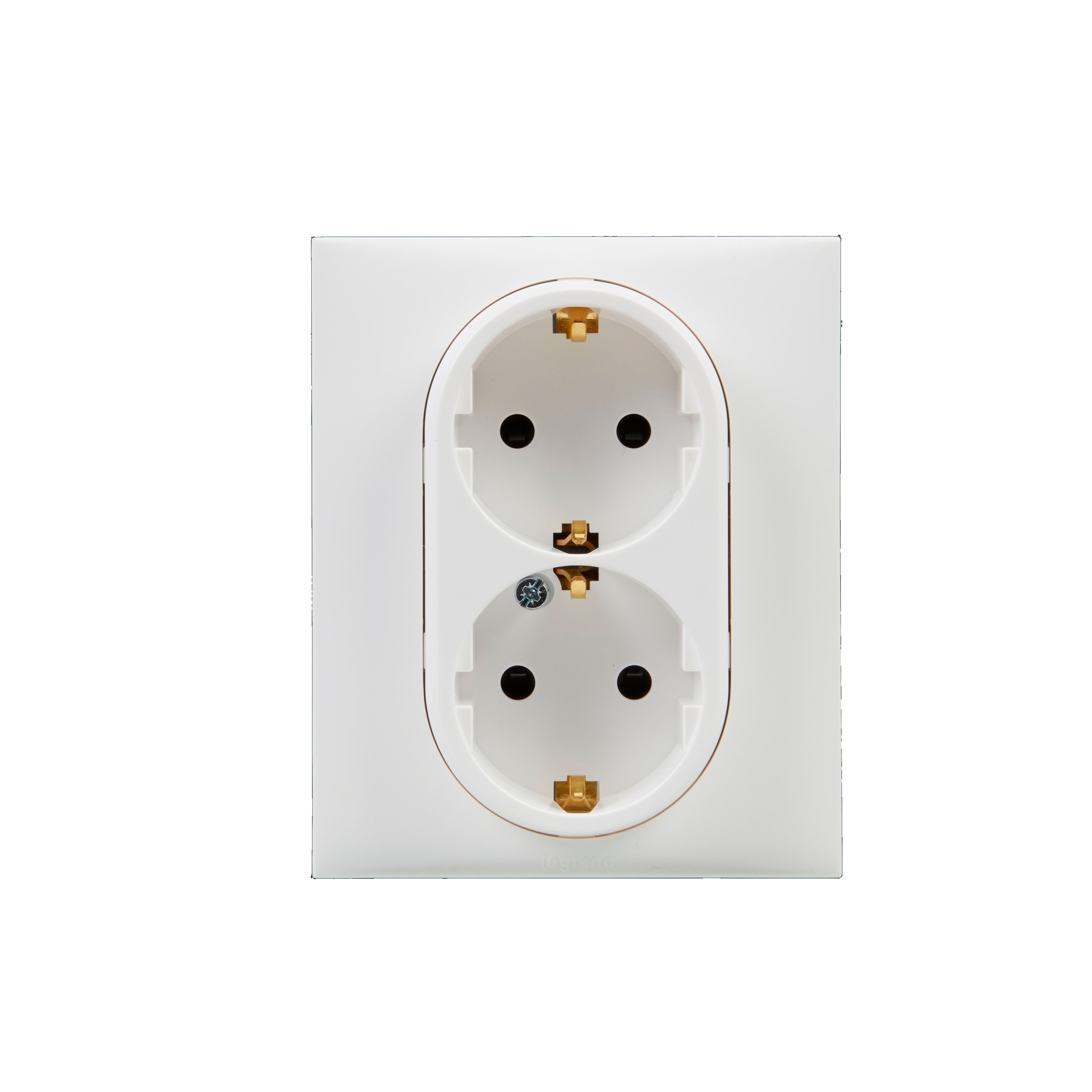 Enchufe doble LEGRAND Niloé Step blanco