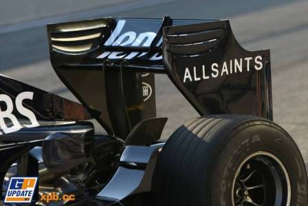 El alerón trasero para 2009