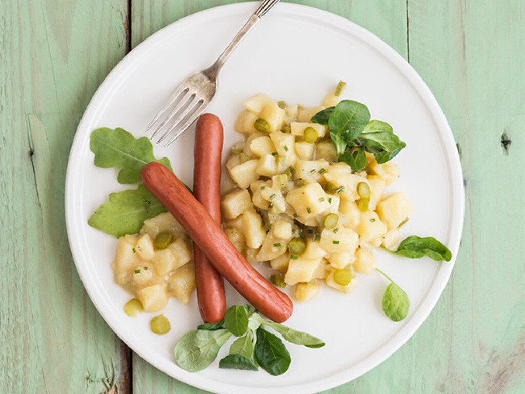 Cómo hacer ensalada alemana de patata o kartoffelsalat. Receta