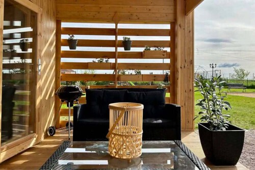 Casa prefabricada con terraza