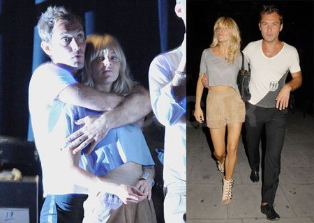 Jude Law y Sienna Miller, muy románticos en el concierto de 'The Dead Weather' en Candem