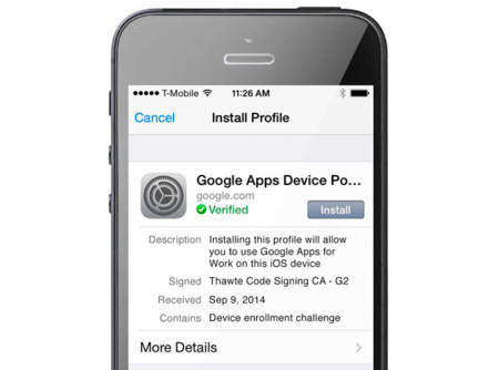 Google quiere correos y archivos seguros en iOS con Sync para Google Apps