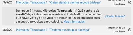Netflix Borrar Historial