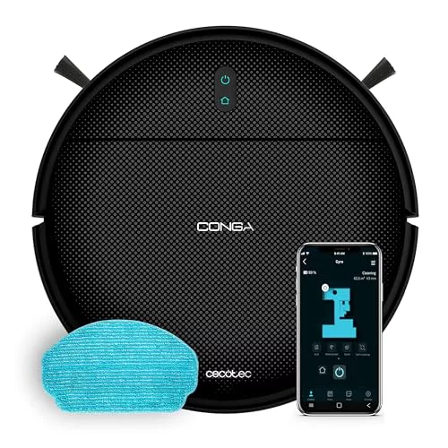 Cecotec Robot Aspirador Navegación Giroscópica Conga M10 Advance Aqua Pro
