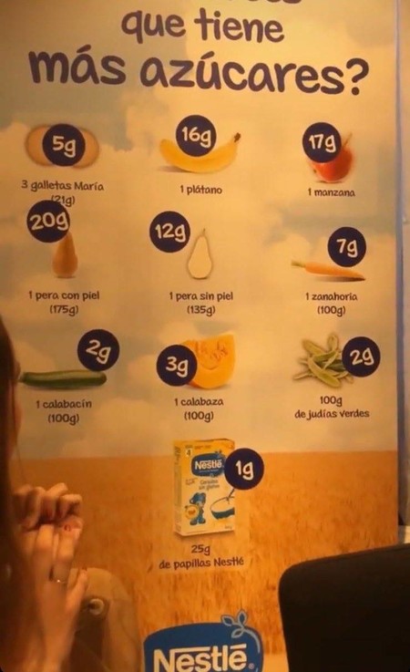 Nestlé rectifica tras publicar un cartel engañoso, en el que insinuaba que sus cereales tienen menos azúcar que frutas y verduras