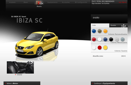 Configurador de SEAT Ibiza